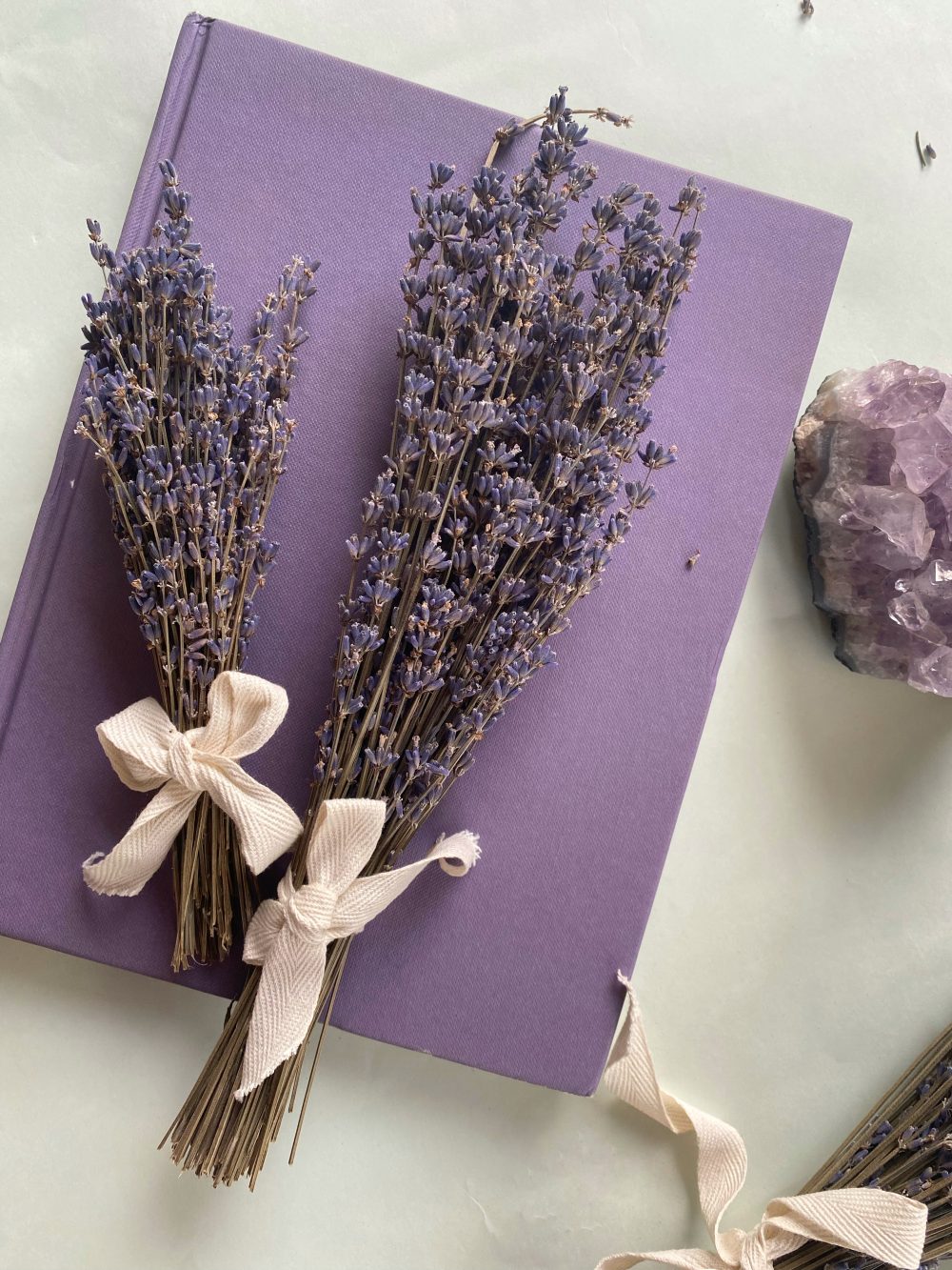 lavender bouquet, dried flowers,