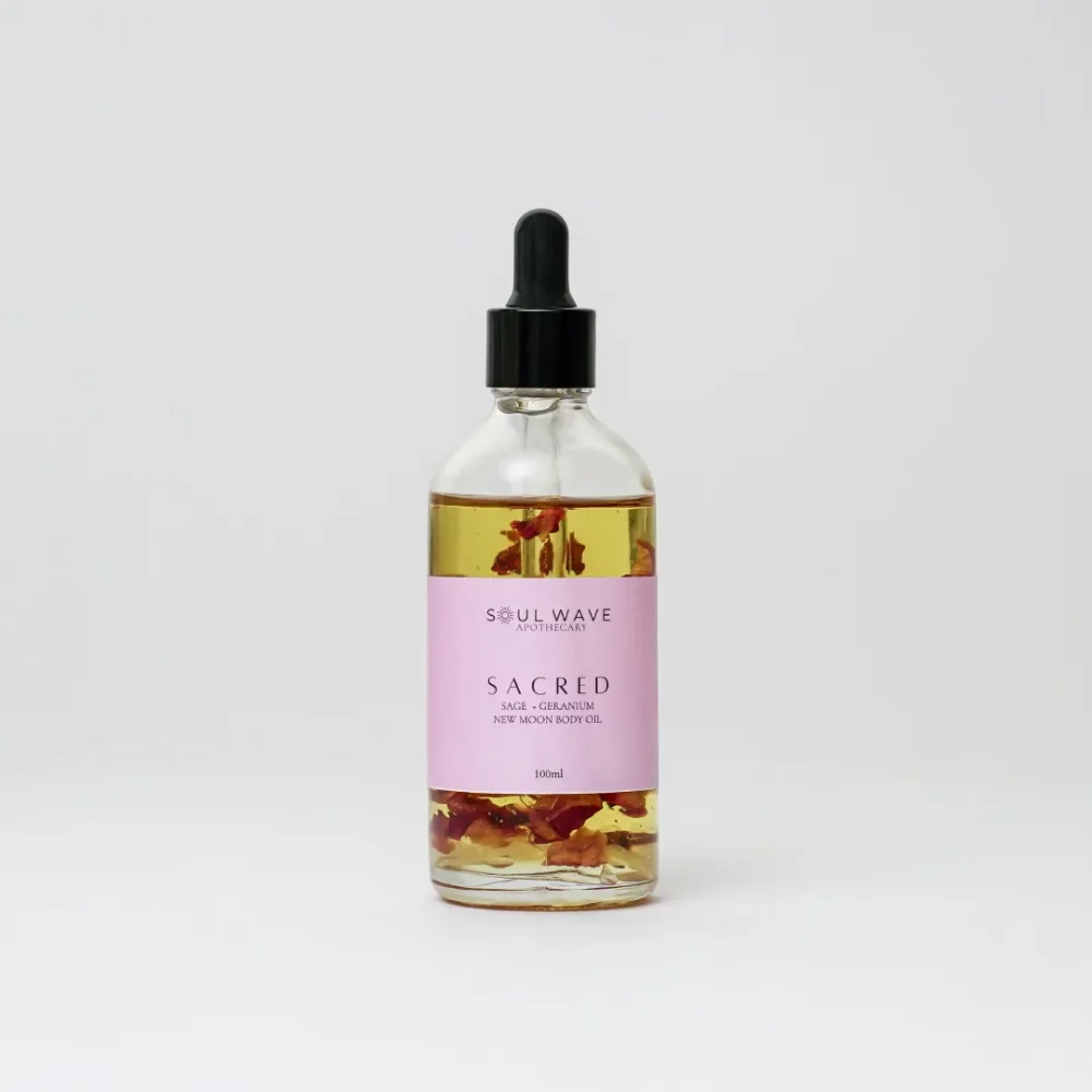 Sacred Body Oil With Sage + Geranium