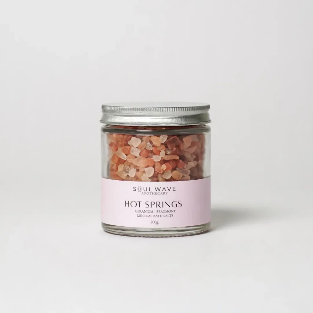 Hot Springs Soaking Salts With Geranium + Beagarmont