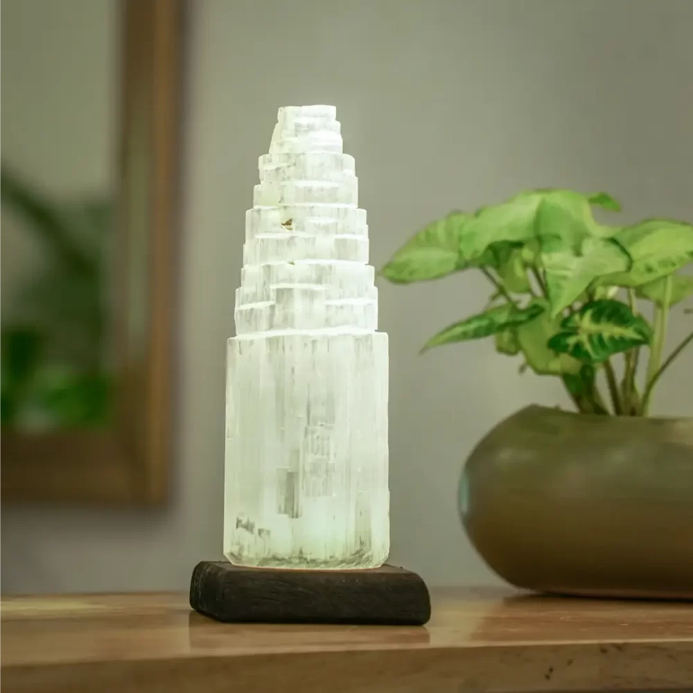 Selenite Crystal Lamp